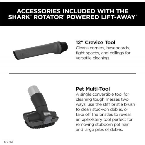  Shark Rotator Powered Lift-Away Upright Vacuum with Crevice Tool and Pet Multi-Tool with a Rose Gunmetal Finish