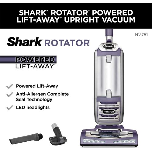  Shark Rotator Powered Lift-Away Upright Vacuum with Crevice Tool and Pet Multi-Tool with a Rose Gunmetal Finish