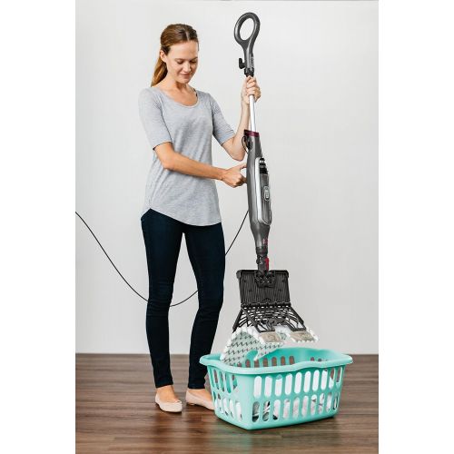  Shark Genius Hard Floor Cleaning System Pocket (S5003D) Steam Mop, Burgundy/Gray