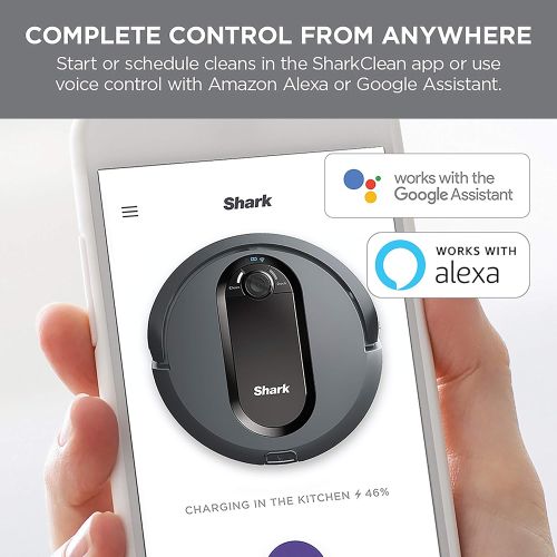  Shark IQ Robot AV970, Robotic Vacuum with IQ Navigation, Self-Cleaning Brushroll, Wi-Fi Connected, Works with Alexa