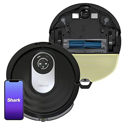  Shark AI Robot VACMOP PRO RV2001WD, Sonic Mopping, IQ Navigation, Home Mapping, AI Laser Vision, SelfCleaning Brushroll, WiFi, Works with Alexa