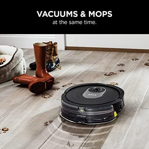  Shark AI Robot VACMOP PRO RV2001WD, Sonic Mopping, IQ Navigation, Home Mapping, AI Laser Vision, SelfCleaning Brushroll, WiFi, Works with Alexa