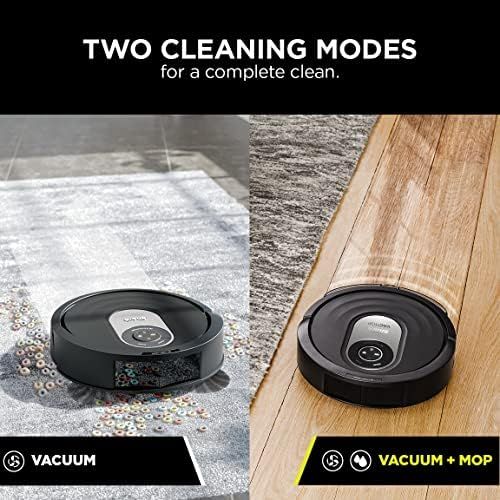  Shark AI Robot VACMOP PRO RV2001WD, Sonic Mopping, IQ Navigation, Home Mapping, AI Laser Vision, SelfCleaning Brushroll, WiFi, Works with Alexa