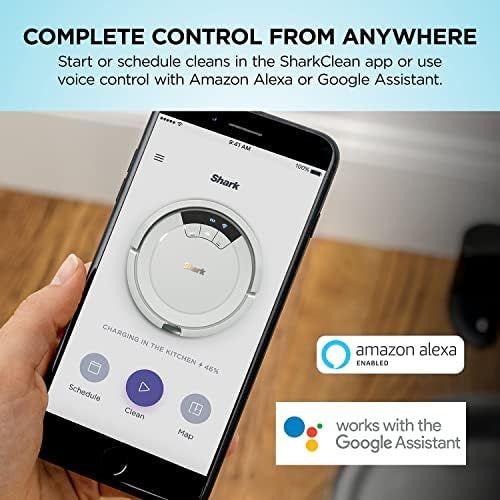  Shark ION Robot Vacuum AV752, Wi-Fi Connected, 120min Runtime, Works with Alexa, Multi-Surface Cleaning