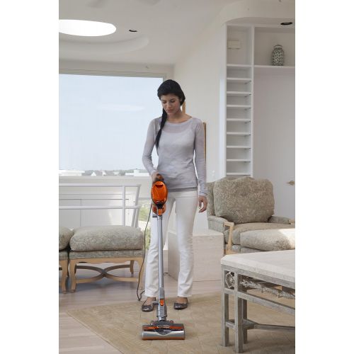  Shark Rocket Ultra-Light Corded Bagless Vacuum for Carpet and Hard Floor Cleaning with Swivel Steering (HV301), Gray/Orange