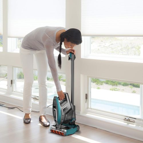  Shark ZS362 APEX DuoClean with Self-Cleaning Brusholl, Precision Duster, Crevice and Pet Multi-Tool, Corded Stick Vacuum, Forest Mist Blue