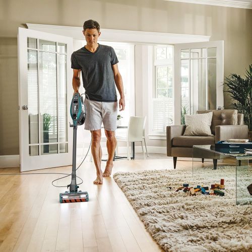  Shark ZS362 APEX DuoClean with Self-Cleaning Brusholl, Precision Duster, Crevice and Pet Multi-Tool, Corded Stick Vacuum, Forest Mist Blue