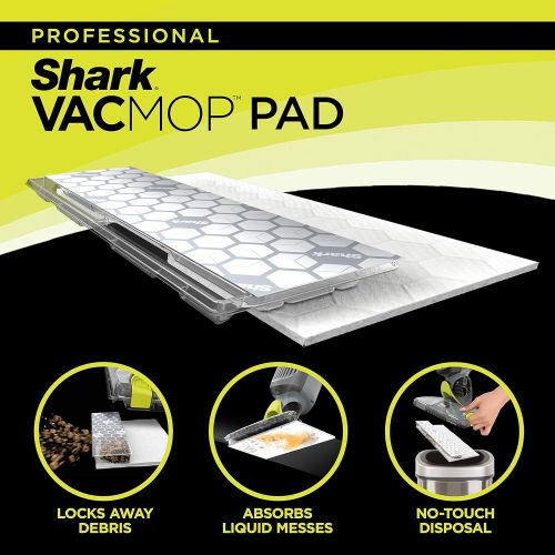  Shark VMP30 VACMOP Disposable Hard Floor Vacuum and Mop Pad Refills, 30 Count, White