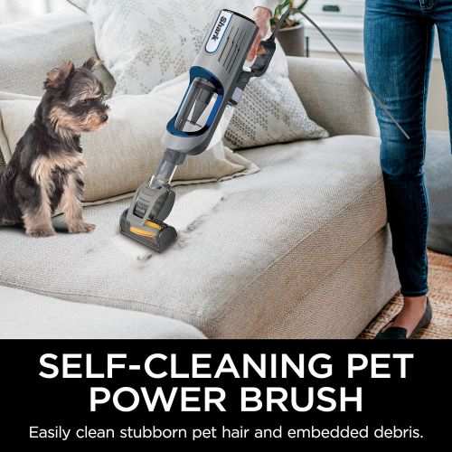  Shark HZ2002 Vertex Corded Ultralight DuoClean PowerFins Stick Vacuum with Self-Cleaning Brushroll Removable Handheld, 0.32 Dry Quart Cup Capacity, Crevice Tool, Dusting and Pet Po