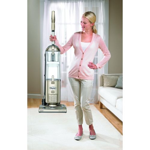  Shark Navigator Deluxe Upright Corded Bagless Vacuum for Carpet and Hard Floor with Anti-Allergy Seal (NV42), Champagne