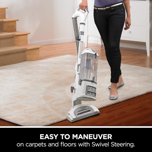  Shark NV356E S2 Navigator Lift-Away Professional Upright Vacuum with Pet Power Brush and Crevice Tool, White/Silver