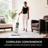 Shark Navigator Freestyle Upright Stick Cordless Bagless Vacuum for Carpet, Hard Floor and Pet with XL Dust Cup and 2-Speed Brushroll (SV1106), White/Grey