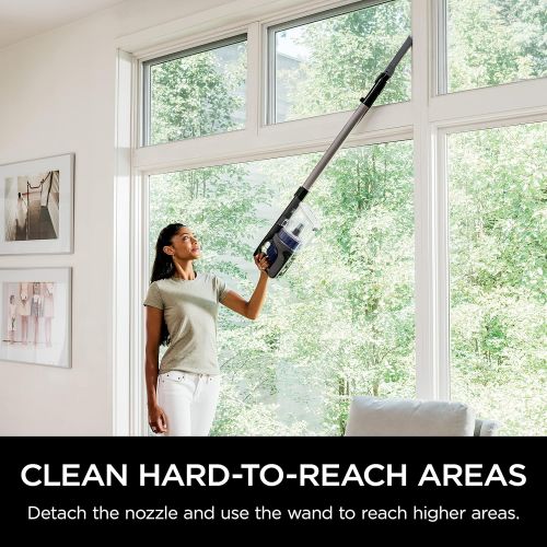  Shark Rocket Lightweight Cordless Stick Vacuum (IX141), 7.5 lbs, Blue Iris