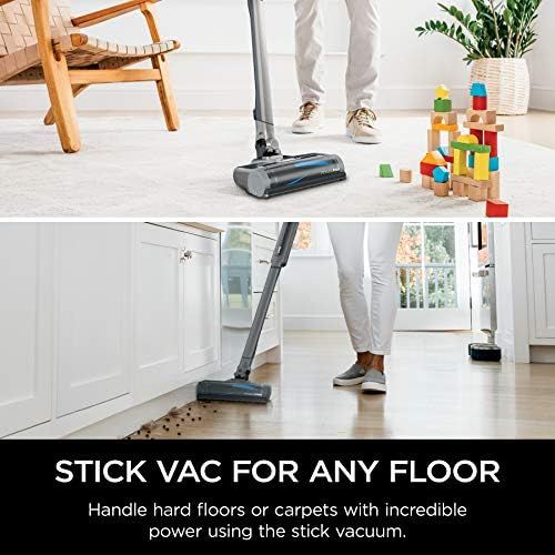  Shark WANDVAC System WS632 Ultra-Lightweight Powerful Cordless Stick Vacuum with Charging Dock, Slate Grey