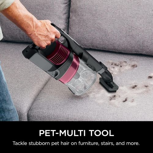  Shark Rocket Pet Pro with Self-Cleaning Brushroll, HEPA Filter Lightweight Cordless Stick Hand Vacuum, 7.5 lbs, Magenta