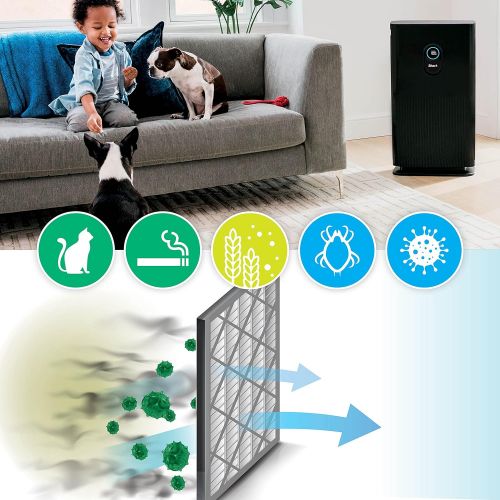  Shark HE6FKPET Anti-Allergen Hepa Filter with Advanced Odor Lock, Air Purifier 6 (HE601 & HE602), White