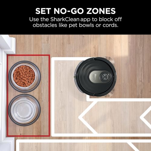  Shark AV2001WD AI VACMOP 2-in-1 Robot Vacuum and Mop with Self-Cleaning Brushroll, LIDAR Navigation, Home Mapping, Perfect for Pet Hair, Works with Alexa, Wi-Fi Black/Brass