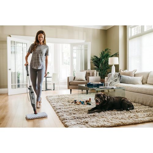  Shark S5003D Genius Hard Floor Cleaning System Pocket Steam Mop, Burgundy/Gray