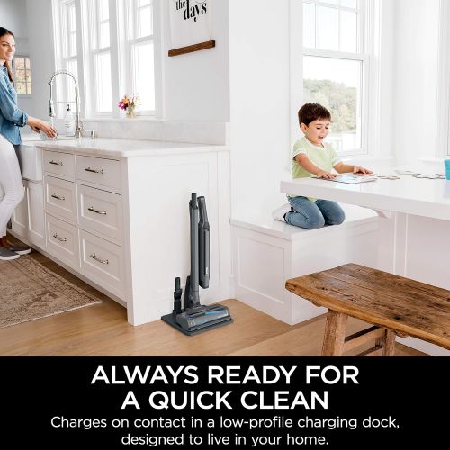  Shark WANDVAC System WS632 Ultra-Lightweight Powerful Cordless Stick Vacuum with Charging Dock, Slate Grey