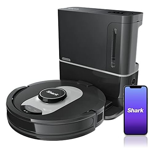  Shark RV2502AE AI Ultra Robot Vacuum with XL HEPA Self-Empty Base, Bagless, 60-Day Capacity, LIDAR Navigation, Smart Home Mapping, UltraClean, Perfect for Pet Hair, Compatible with