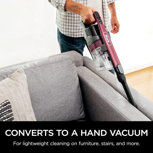  Shark IZ362H Anti-Allergen Cordless Lightweight Stick Vacuum with Self-Cleaning Brushroll, PowerFins, Removable Handheld, Crevice, Upholstery, Anti-Allergen, Pet Multi-Tool, Flex,