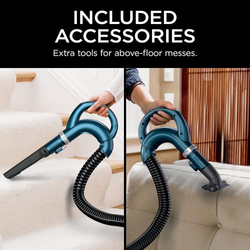  Shark ZU503AMZ Navigator Lift-Away Upright Vacuum with Self-Cleaning Brushroll, HEPA Filter, Swivel Steering, Upholstery Tool & Pet Crevice Tool, Perfect for Pets & Multi-Surface C