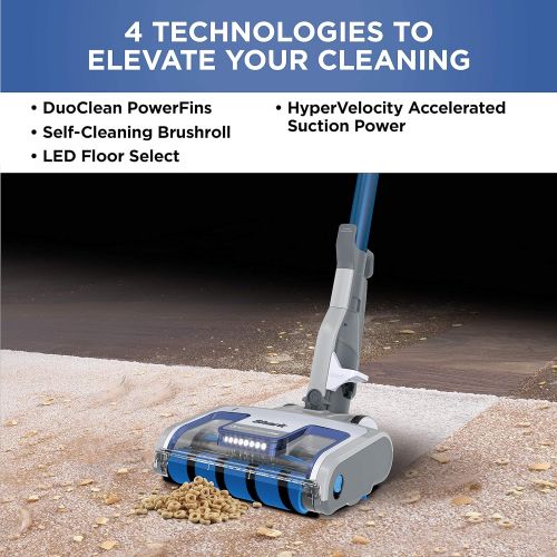  Shark HZ2002 Vertex Ultralight Corded Stick DuoClean PowerFins & Self-Cleaning Brushroll, Perfect for Pets, Removable Hand Vacuum, Upholstery Tool, Dusting & Pet Power Brushes, Cob