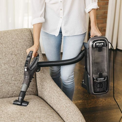  Shark AZ1002 Apex Powered Lift-Away Upright Vacuum with DuoClean & Self-Cleaning Brushroll, Crevice Tool, Upholstery Tool & Pet Power Brush, for a Deep Clean on & Above Floors, Esp