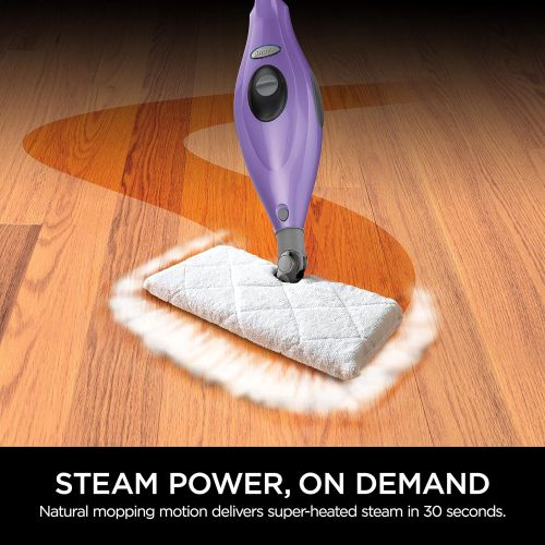  [아마존베스트]Shark Steam Pocket Mop Hard Floor Cleaner with Swivel Steering XL Water Tank (S3501), 18 Feet Power Cord
