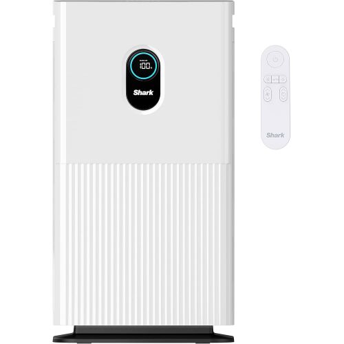  Shark HE601 Air Purifier 6 True HEPA Covers up to 1200 Sq. Ft, Captures 99.98% of Particles, dust, allergens, viruses, Smoke, 0.1?0.2 microns, Advanced Odor Lock, Quiet, 6 Fan, Whi