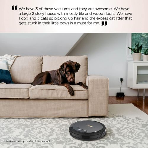  Shark ION Robot Vacuum AV753, Wi Fi Connected, 120min Runtime, Works with Alexa, Multi Surface Cleaning , Grey