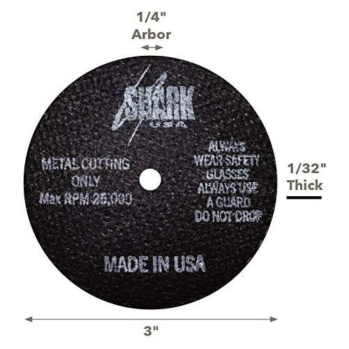  SHARK Shark Welding 30-100 Shark 3-Inch by 132-Inch by 14-Inch Cut-Off Wheel, 100-Pack