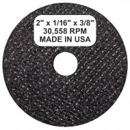 Shark Industries Shark Welding PN-21 Die Grinder Cut Off Wheels 2-Inch x 1/16” x 3/8” Shark Type-1 Double-Reinforced Thin Wheels, 54 Grit, Maximum RPM 30,558 (10 Cutting Discs)