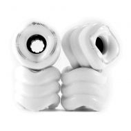 Shark Wheel California Roll 60mm 78A Small Skateboard/Longboard Wheels, White