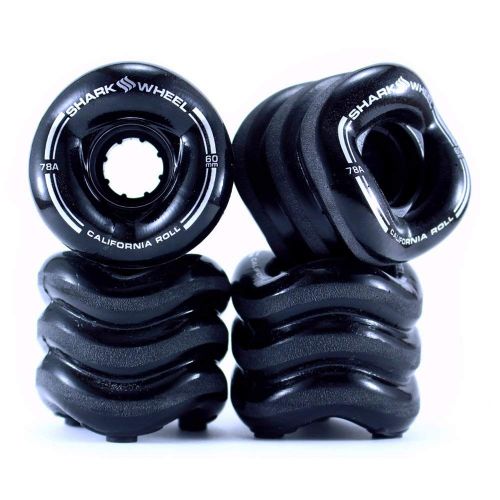  Shark Wheel California Roll 60mm 78A Small Skateboard/Longboard Wheels