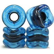 Shark Wheel 60 mm 78a, Skateboard Cruising Wheels, California Roll, Sapphire, Set of 4 Wheels