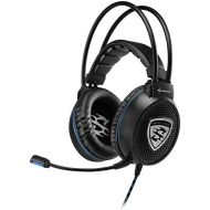 [아마존베스트]Sharkoon Skiller, Stereo Gaming headset (for PC, PS4, 50 mm Speakers, Extra-Large Ear Pads, Sprung Headband Suspension, Black