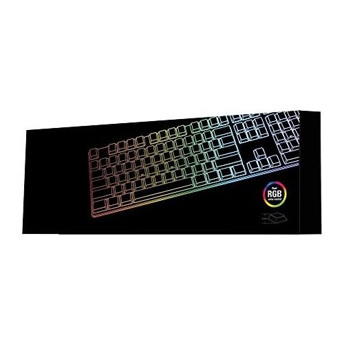  [아마존베스트]Sharkoon PureWriter RGB Mechanical Low Profile Keyboard (RGB Lighting, Lighting Effects, Removable USB Cable)