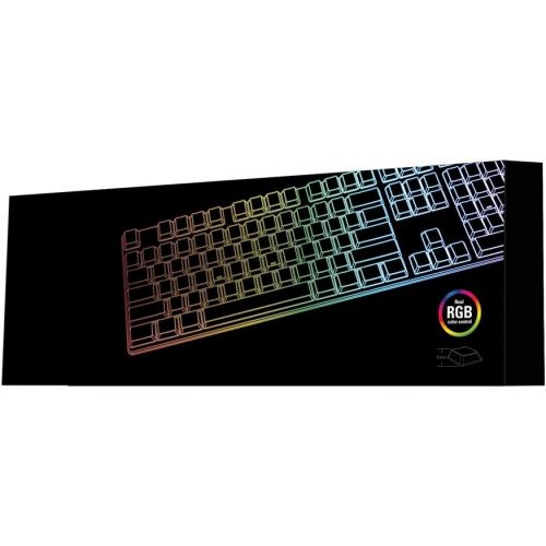  [아마존베스트]Sharkoon PureWriter RGB Mechanical Low Profile Keyboard (RGB Lighting, Lighting Effects, Removable USB Cable)