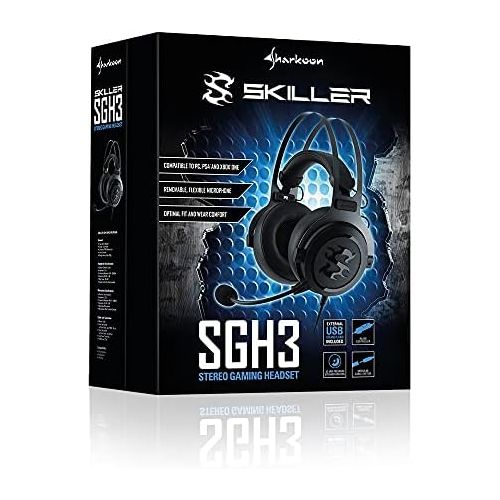  [아마존베스트]Sharkoon Skiller SGH3 Gaming Headset Black