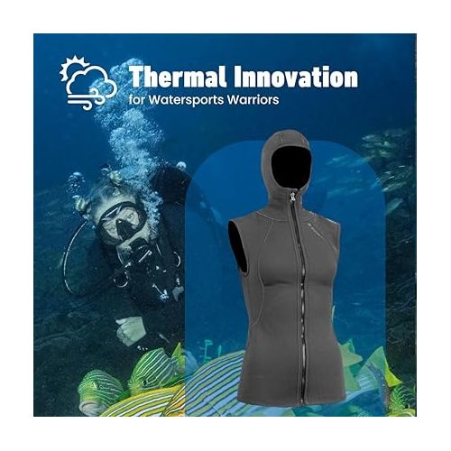  Titanium 2 Chillproof Vest w/Hood Full Zip (Female)