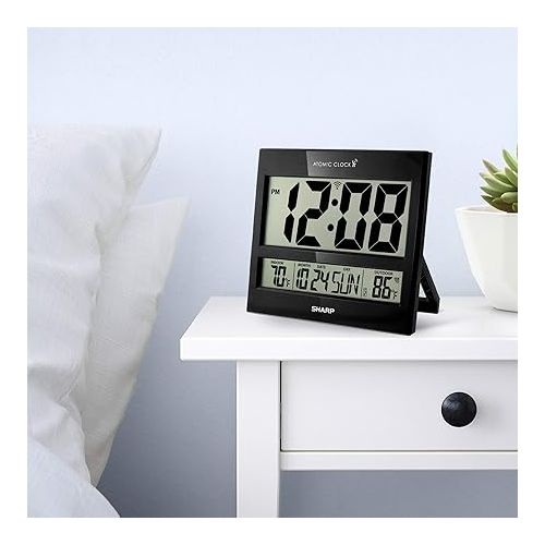  Sharp Atomic Clock - Never Needs Setting! - Jumbo 3