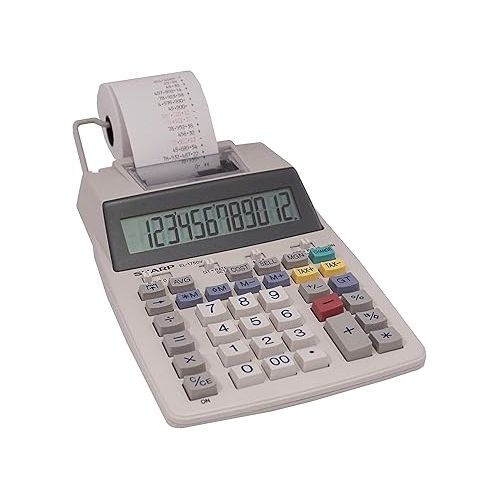  Sharp EL-1750V Two-Color Printing Calculator 2 Lines/Sec 3