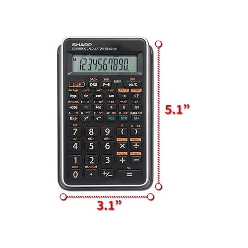  Sharp EL501X2BWH Engineering/Scientific Calculator