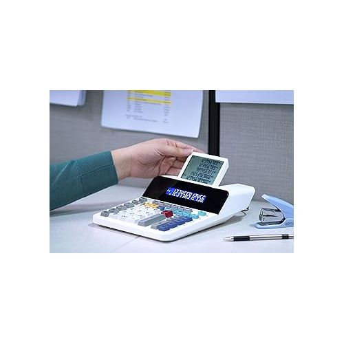  Sharp EL-1901 Paperless Printing Calculator with Check and Correct, 12-Digit LCD Primary Display, Functions the Same as a Printing Calculator/Adding Machine with Scrolling LCD Display Instead of Paper