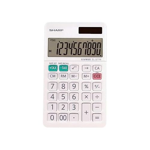  Sharp EL-377WB Business Calculator, White 2.75