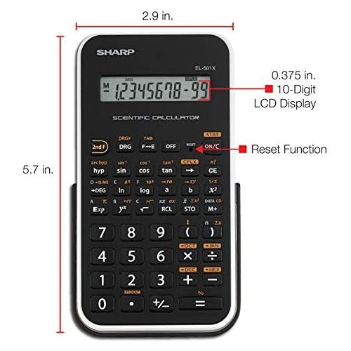  [아마존베스트]Sharp EL501XBWH Engineering/Scientific Calculator