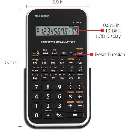 [아마존베스트]Sharp EL501XBWH Engineering/Scientific Calculator
