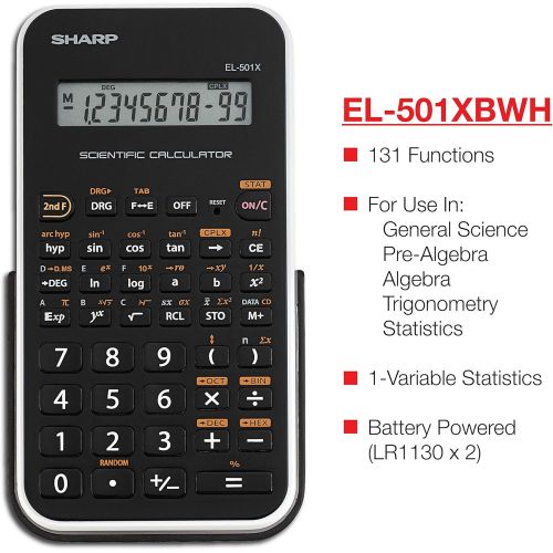  [아마존베스트]Sharp EL501XBWH Engineering/Scientific Calculator