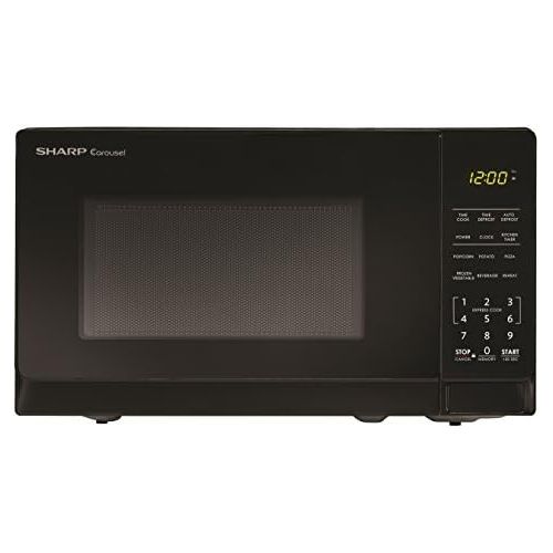  [아마존베스트]Sharp Microwaves ZSMC0710BB Sharp 700W Countertop Microwave Oven, 0.7 Cubic Foot, Black